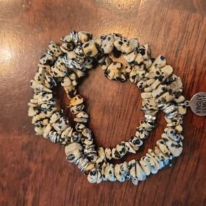 Kinsley Armelle Silver Speckle Bracelets Size S/M